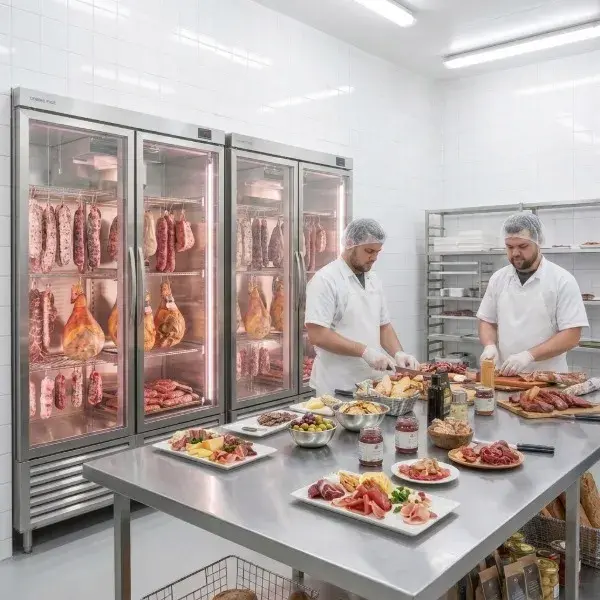 armarios secaderos profesionales secadero de embutidos profesional, armario de curación, curado de embutidos HORECA, control humedad embutidos.